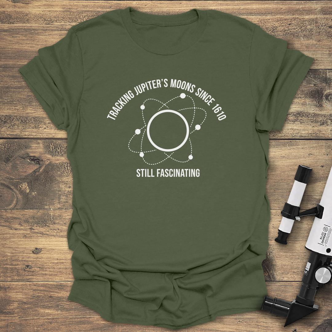 Moon Tracking Chronicles - Military Green T-Shirt
