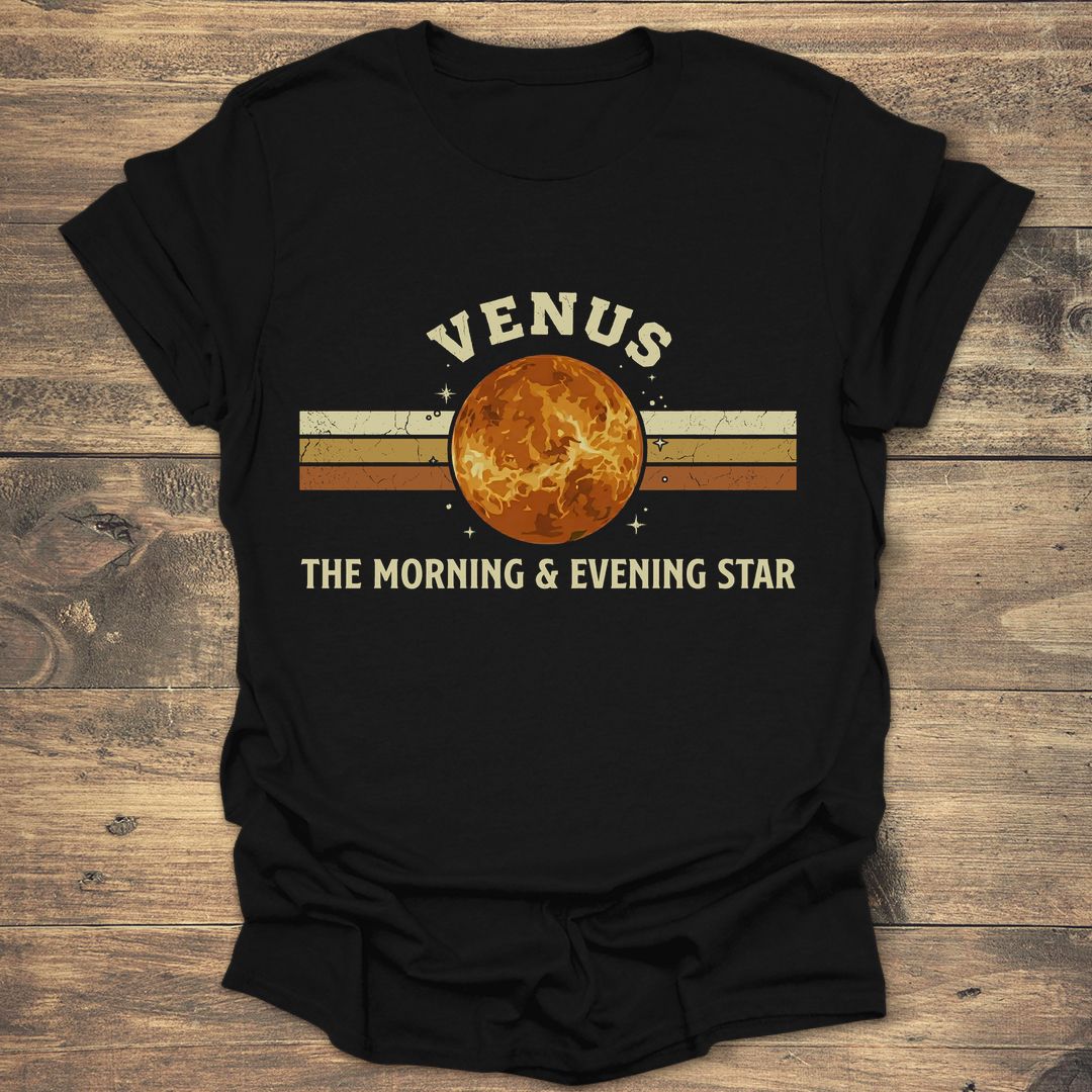 Venus The Morning and Evening Star - Black T-Shirt