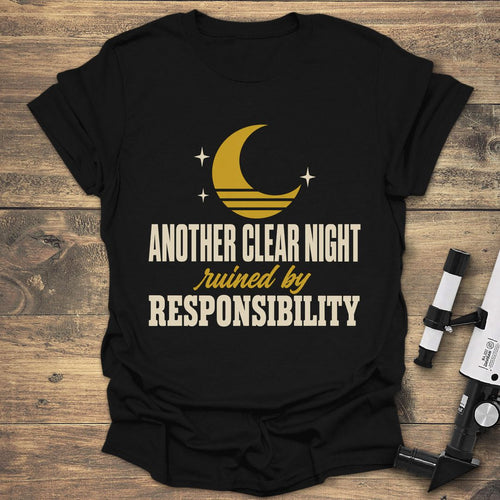 Clear Night Ruined - Black t-shirt