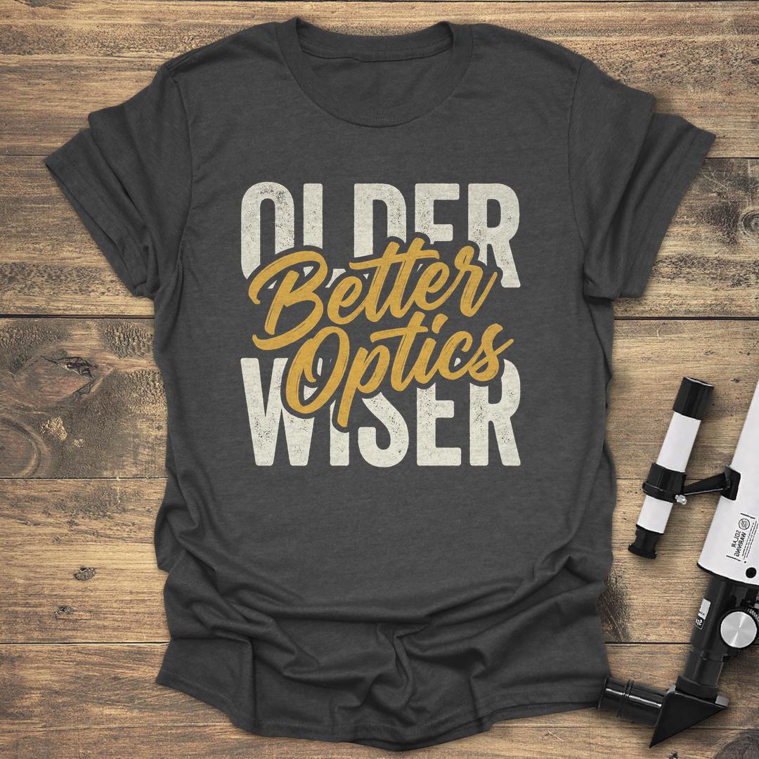 Older Wiser Better Optics - Dark heather T-Shirt