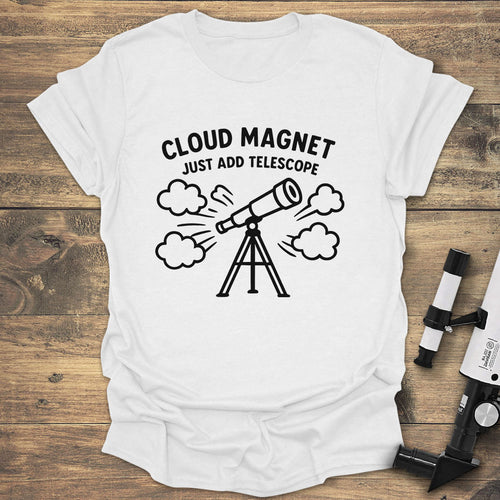 Cloud Magnet Telescope - White T-Shirt