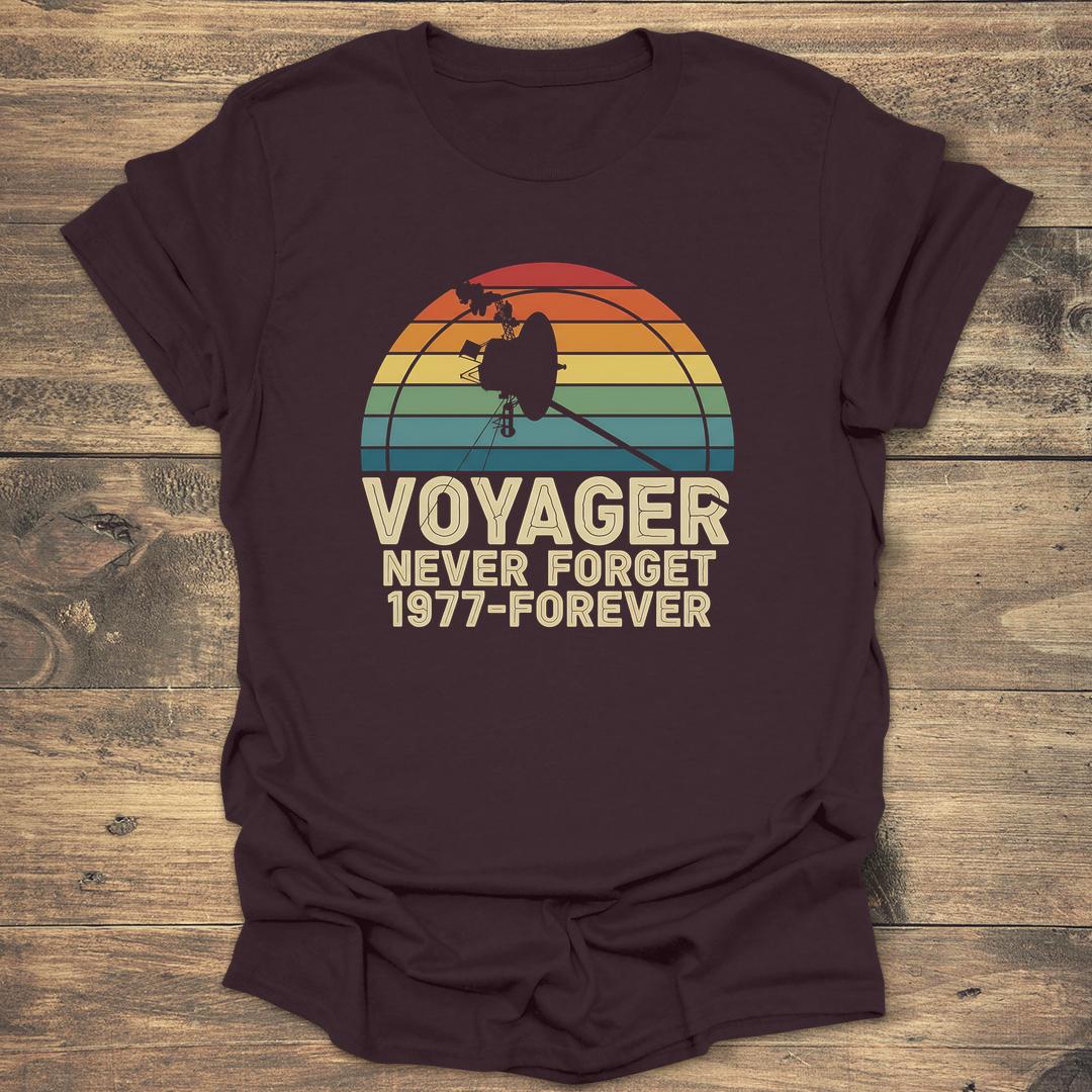 Voyager Never Forget - Dark Chocolate T-Shirt