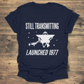 Voyager Still Transmitting - Navy T-Shirt