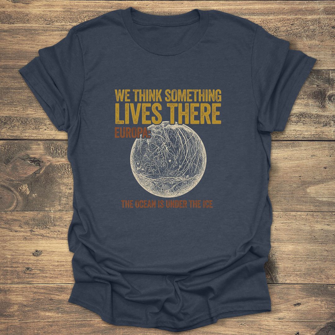 We Think Something Lives There - Heather Navy T-Shirt
