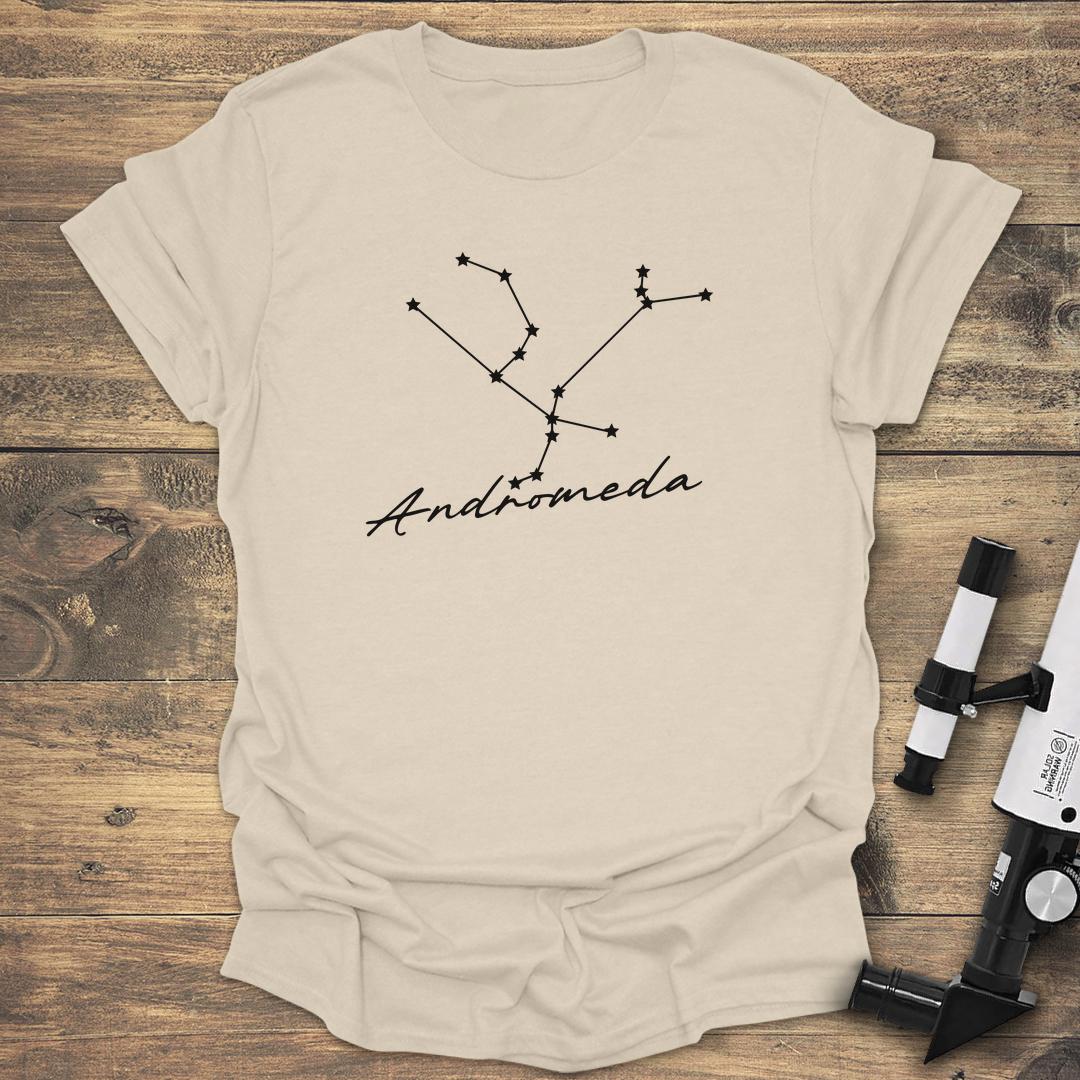 Andromeda Constellation - Natural T-Shirt