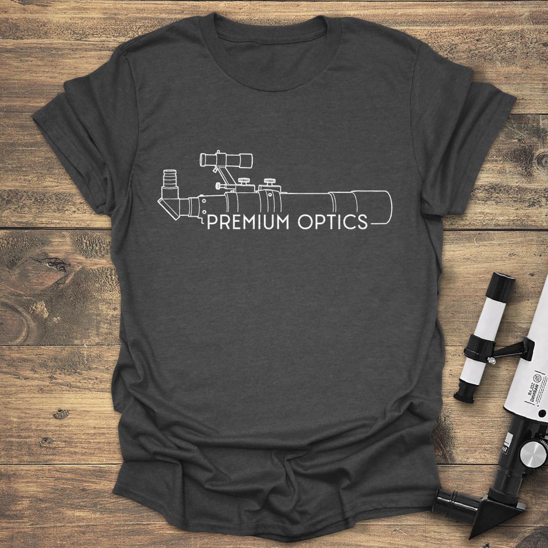 Premium Optics Refractor Telescope - Dark heather T-Shirt