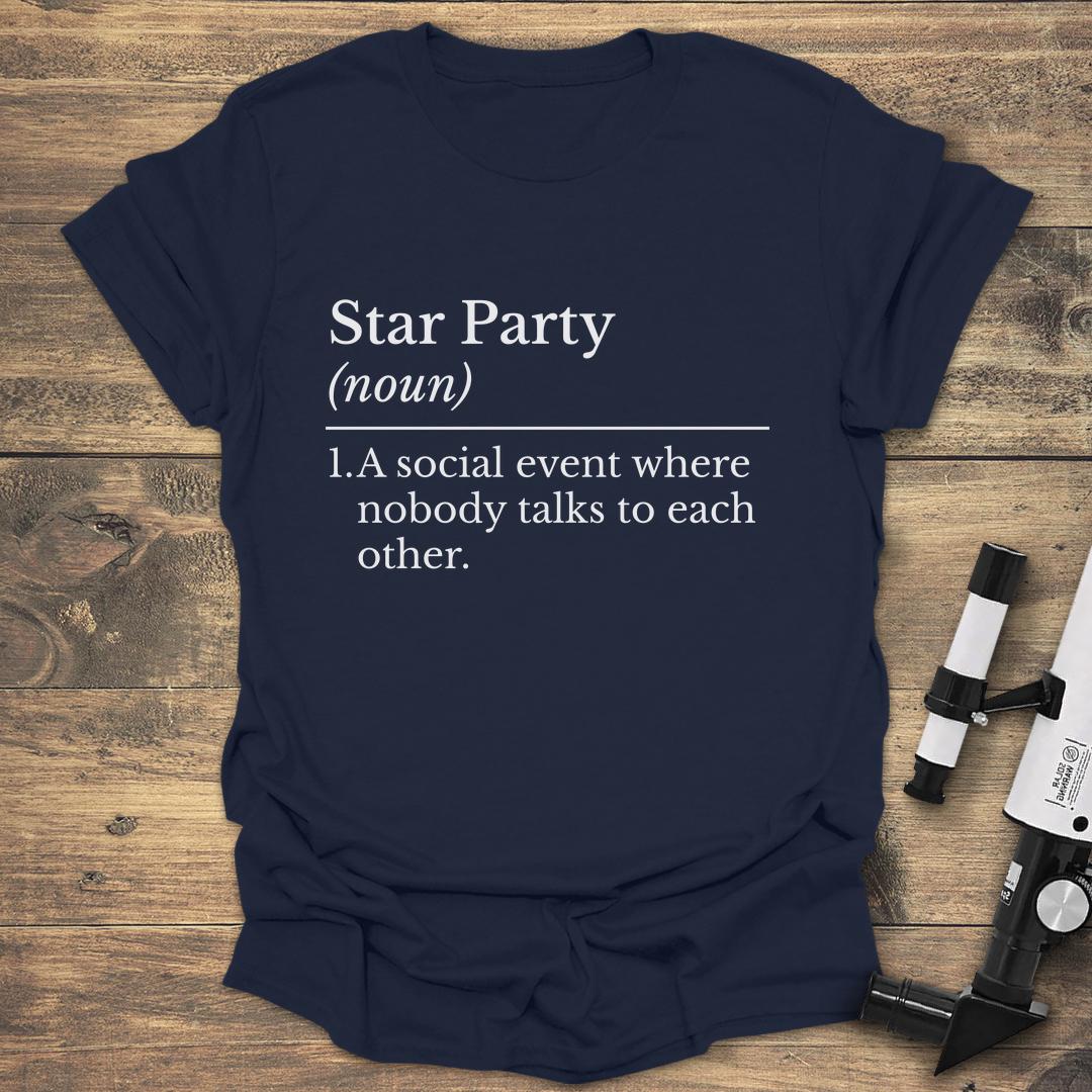 Star Party Definition - Navy T-Shirt