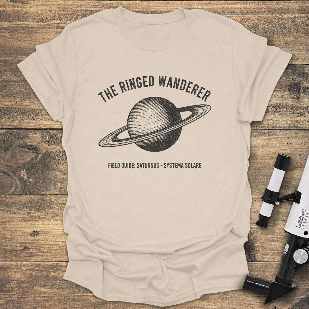 Saturns Ringing Wanderer - Natural T-Shirt