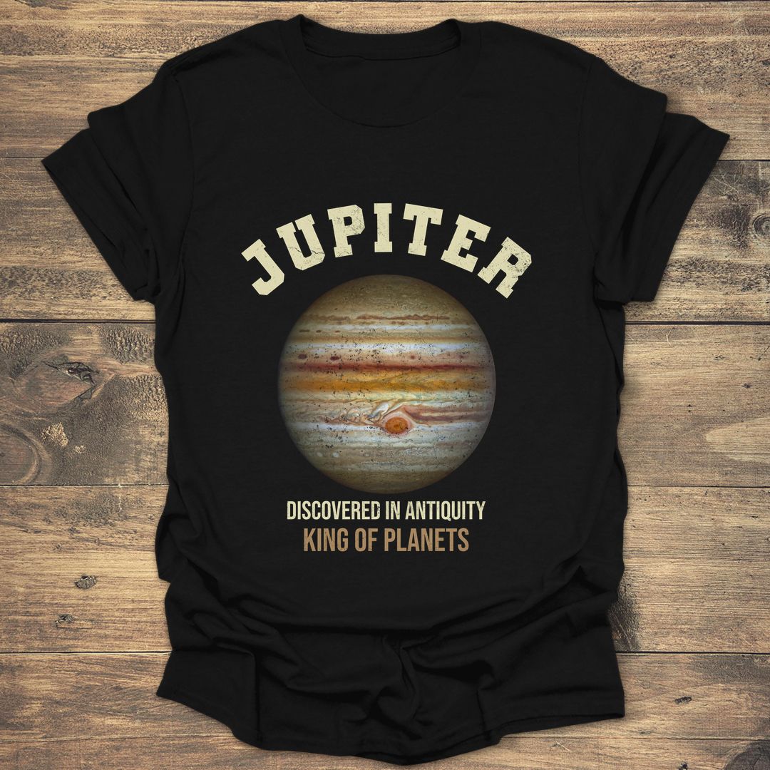 Jupiter King of Planets - Black T-Shirt