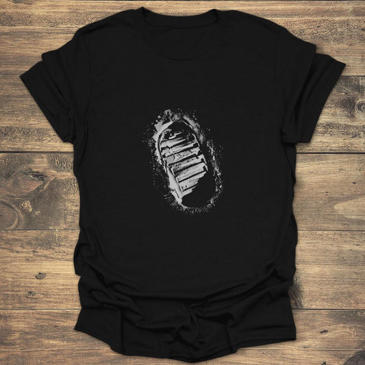 Moon Boot Footprint - Black T-Shirt