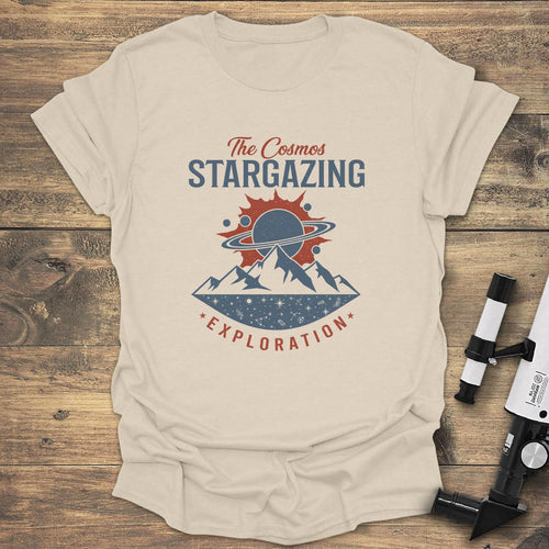 Cosmic Stargazing - Natural T-Shirt