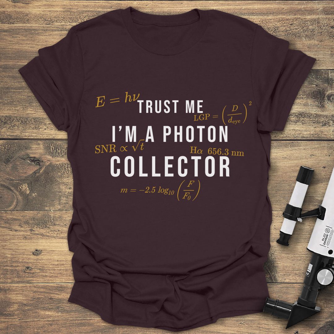 Trust Me I'm A Photon - Dark Chocolate t-shirt