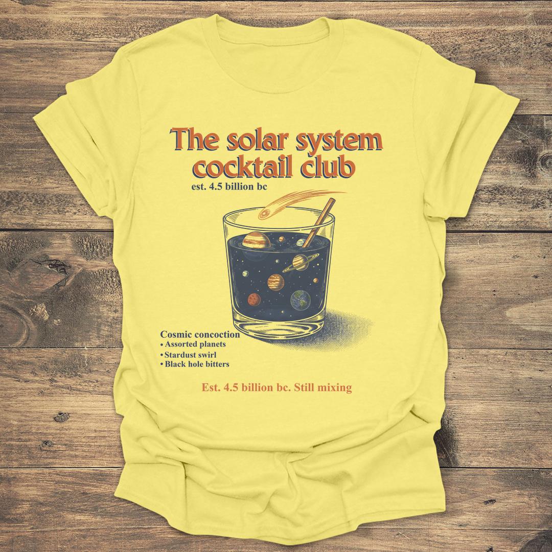 The Solar System Cocktail Club - Cornsilk T-Shirt