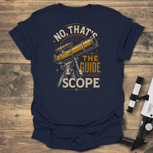 No That's The Guide Scope - Navy t-shirt