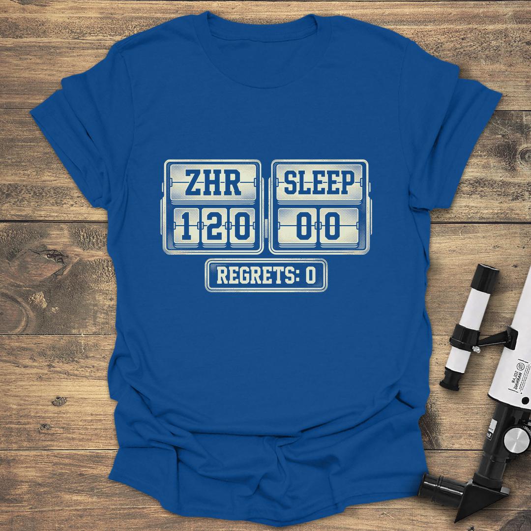 ZHR Scoreboard Meteor Shower - Royal T-Shirt