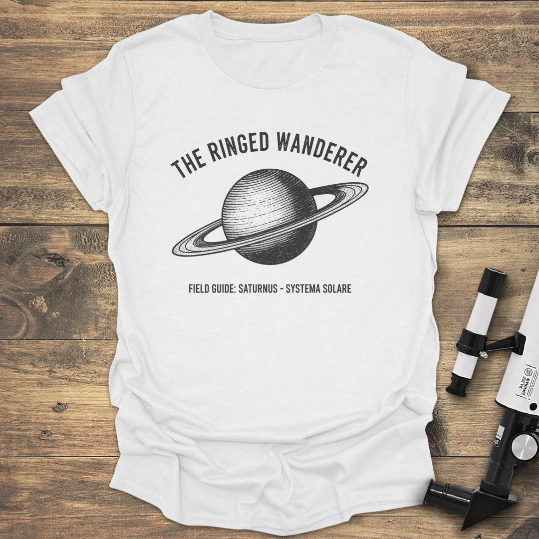 Saturns Ringing Wanderer - White T-Shirt