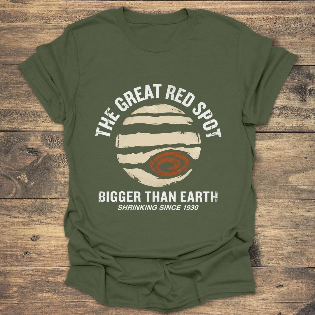 The Great Red Spot - Military Green t-shirt