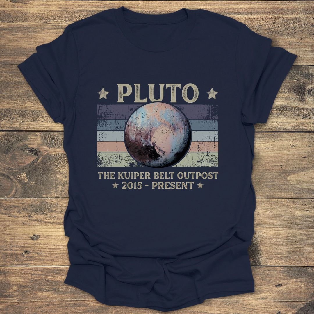 Pluto The Kuiper Belt Outpost - Navy T-Shirt