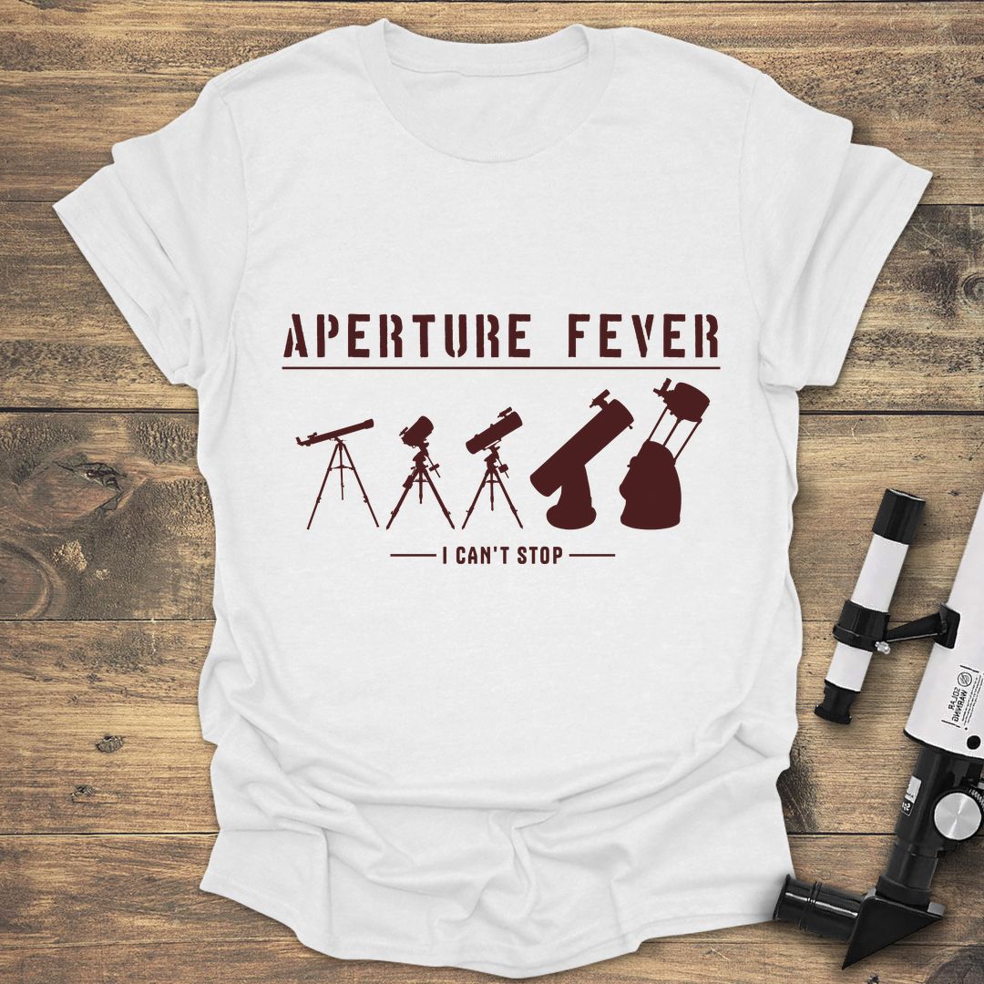 Aperture Fever I Can't Stop - White t-shirt