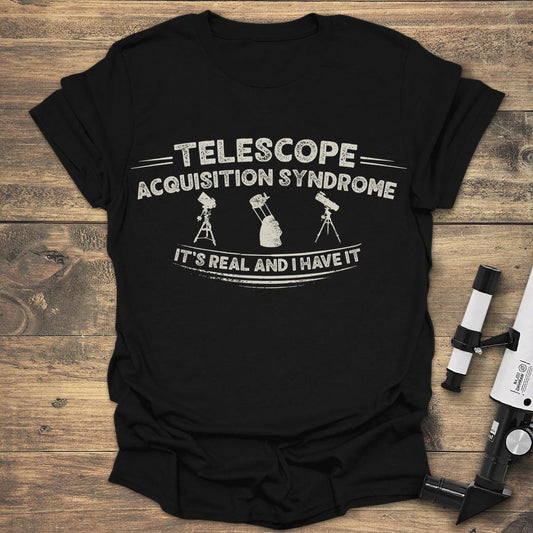 Telescope Acquisition Syndrome - Black T-Shirt