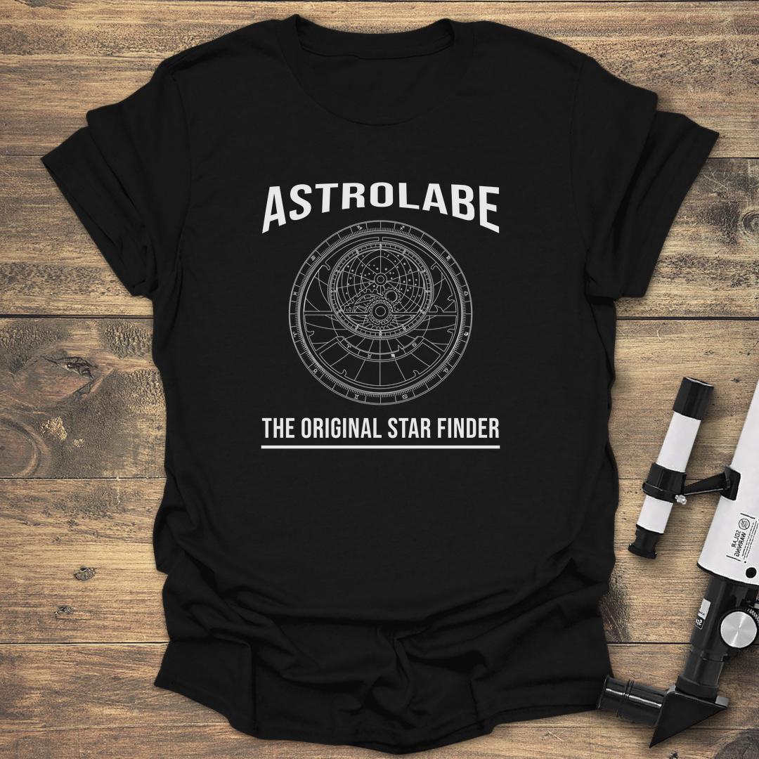 Astrolabe The Original Star Finder - Black T-Shirt