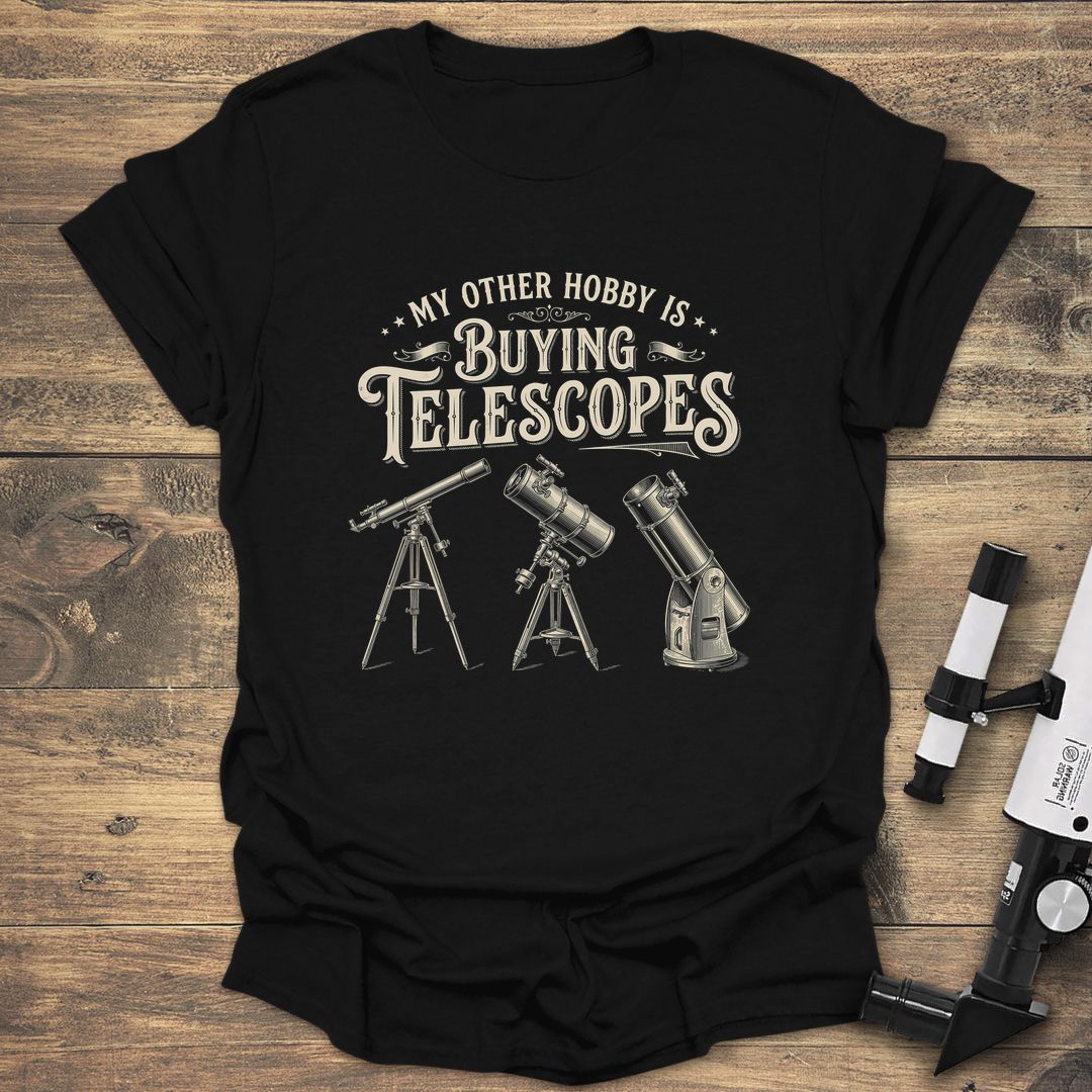 Buying Telescopes Hobby - Black t-shirt