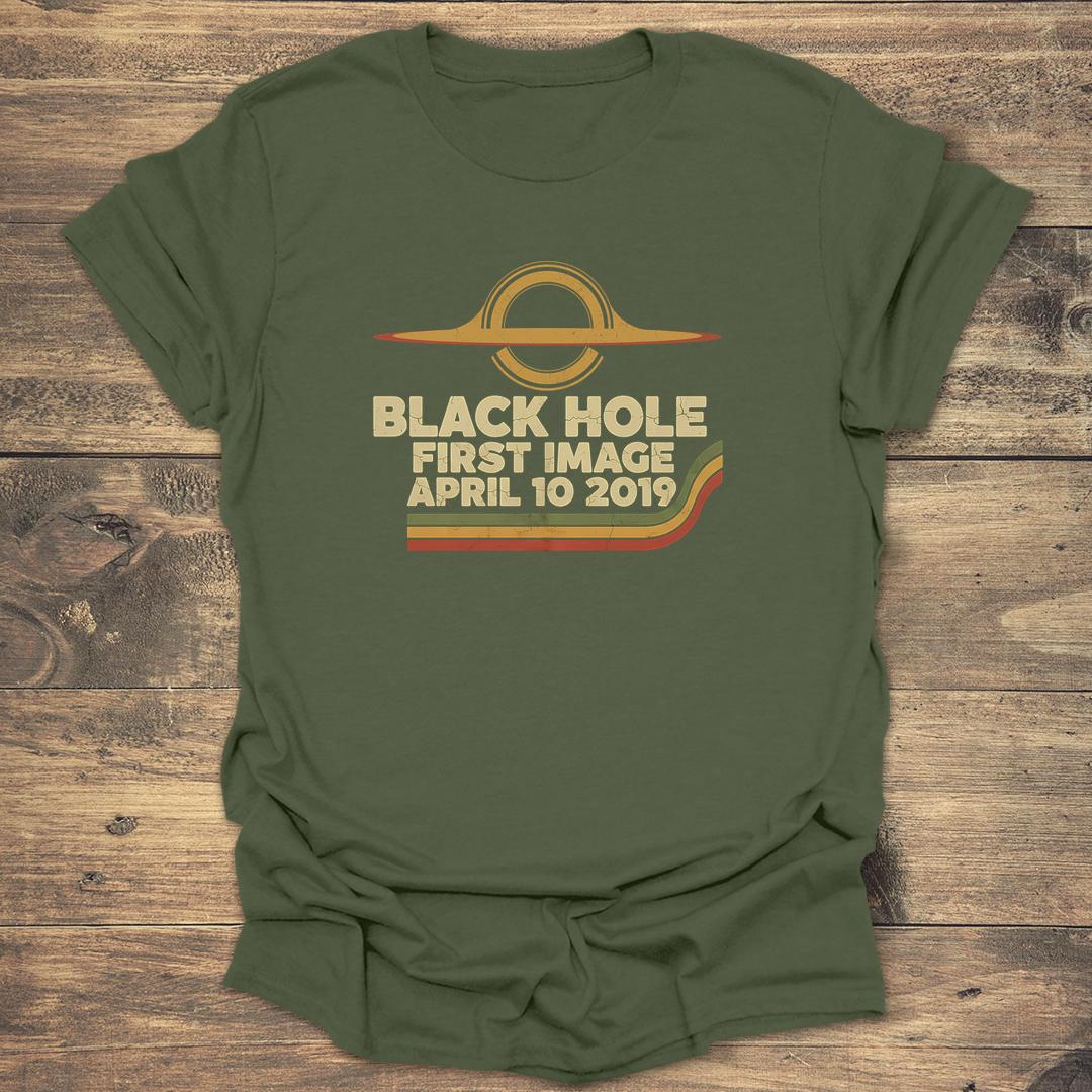 Black Hole First Image - Military Green T-Shirt