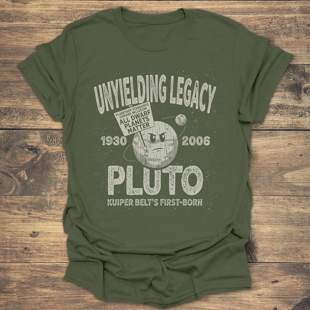 Pluto Unyielding Legacy - Military Green T-Shirt