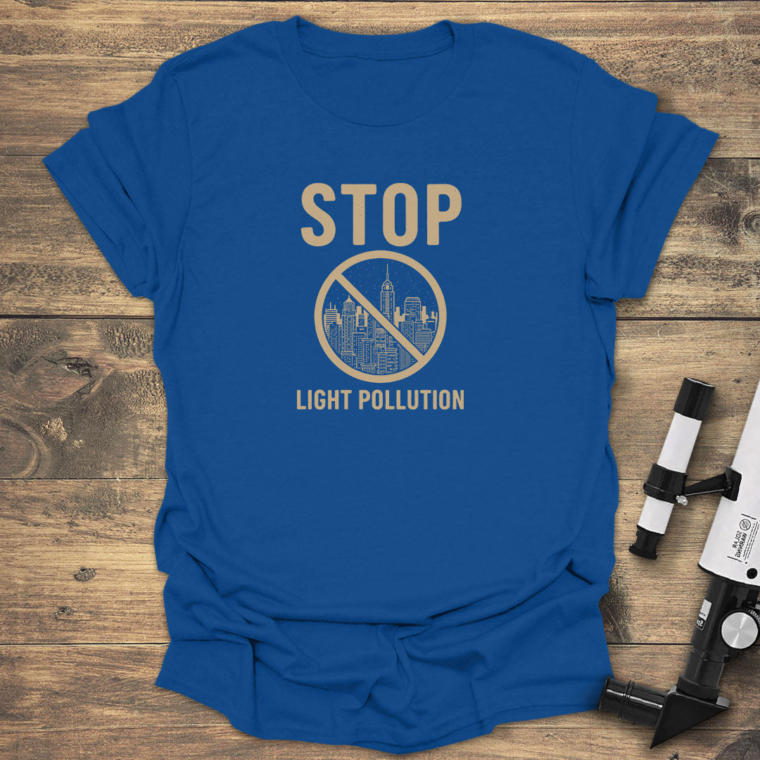 Stop Light Pollution City - Royal T-Shirt