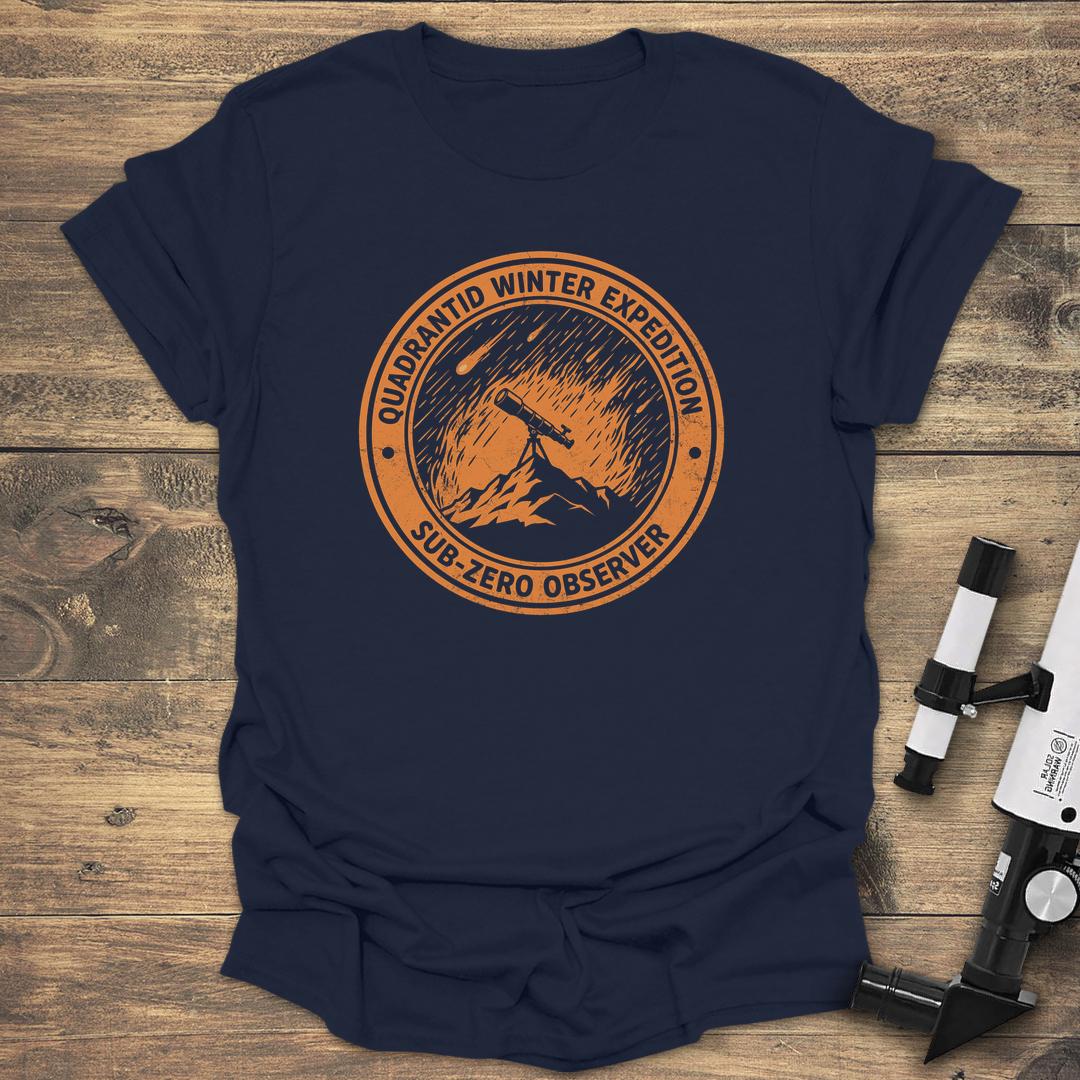 Quadrantid Winter Expedition - Navy T-Shirt