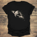 Dissolving Saturn - Black t-shirt