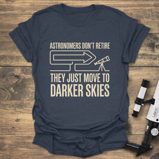 Move To Darker Skies - Heather Navy t-shirt
