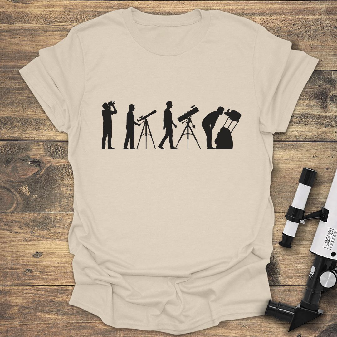 Evolution of an Astronomer - Natural t-shirt