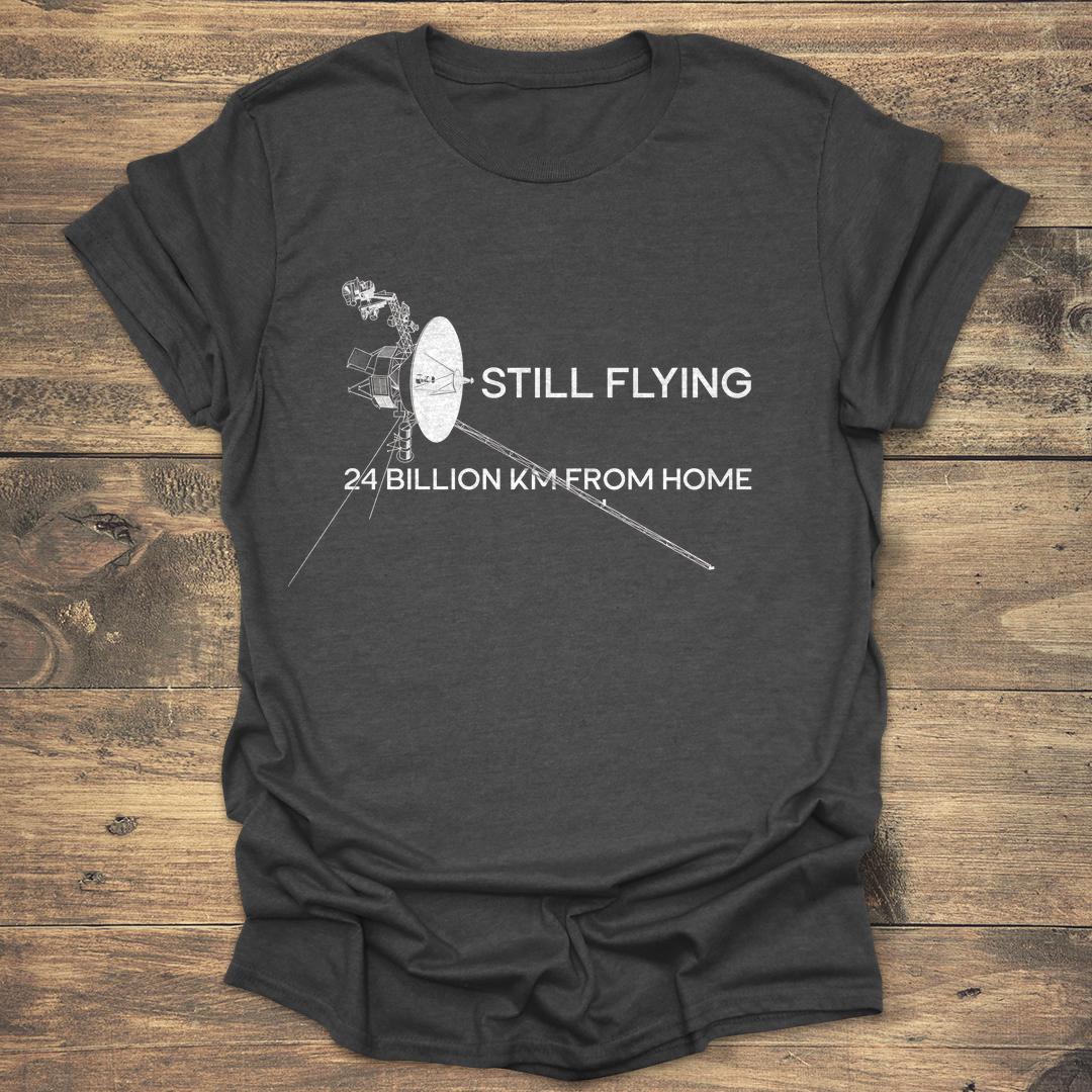 Still Flying 24 Billion KM - Dark heather T-Shirt