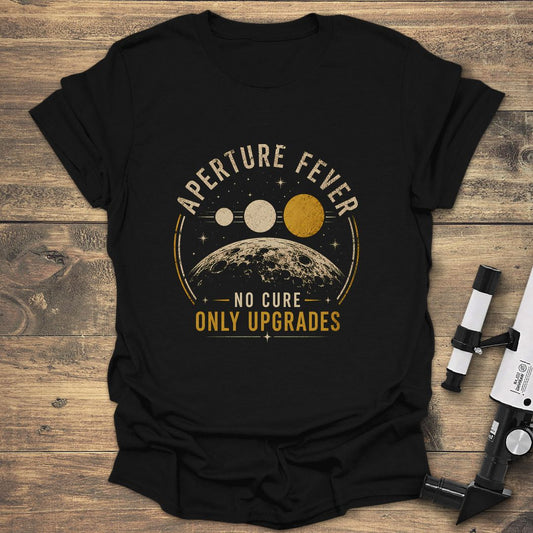 Aperture Fever No Cure - Black T-Shirt