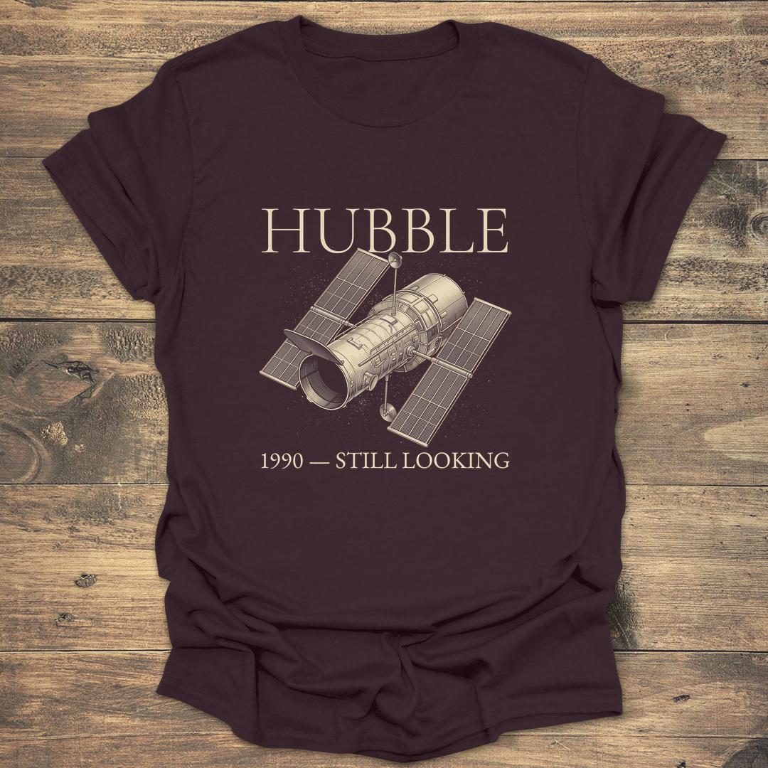 Hubble Space Telescope Vintage Anniversary - Dark Chocolate T-Shirt