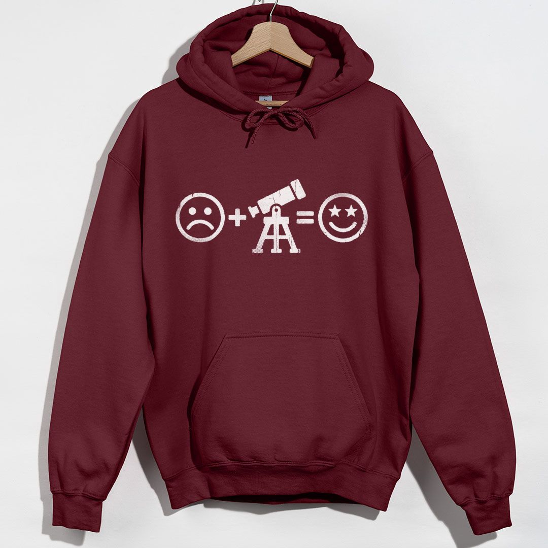 - Maroon hoodie