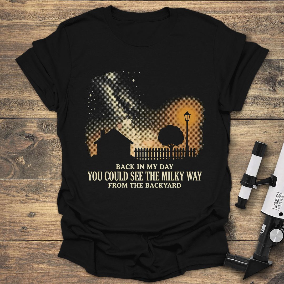 See The Milky Way - Black t-shirt