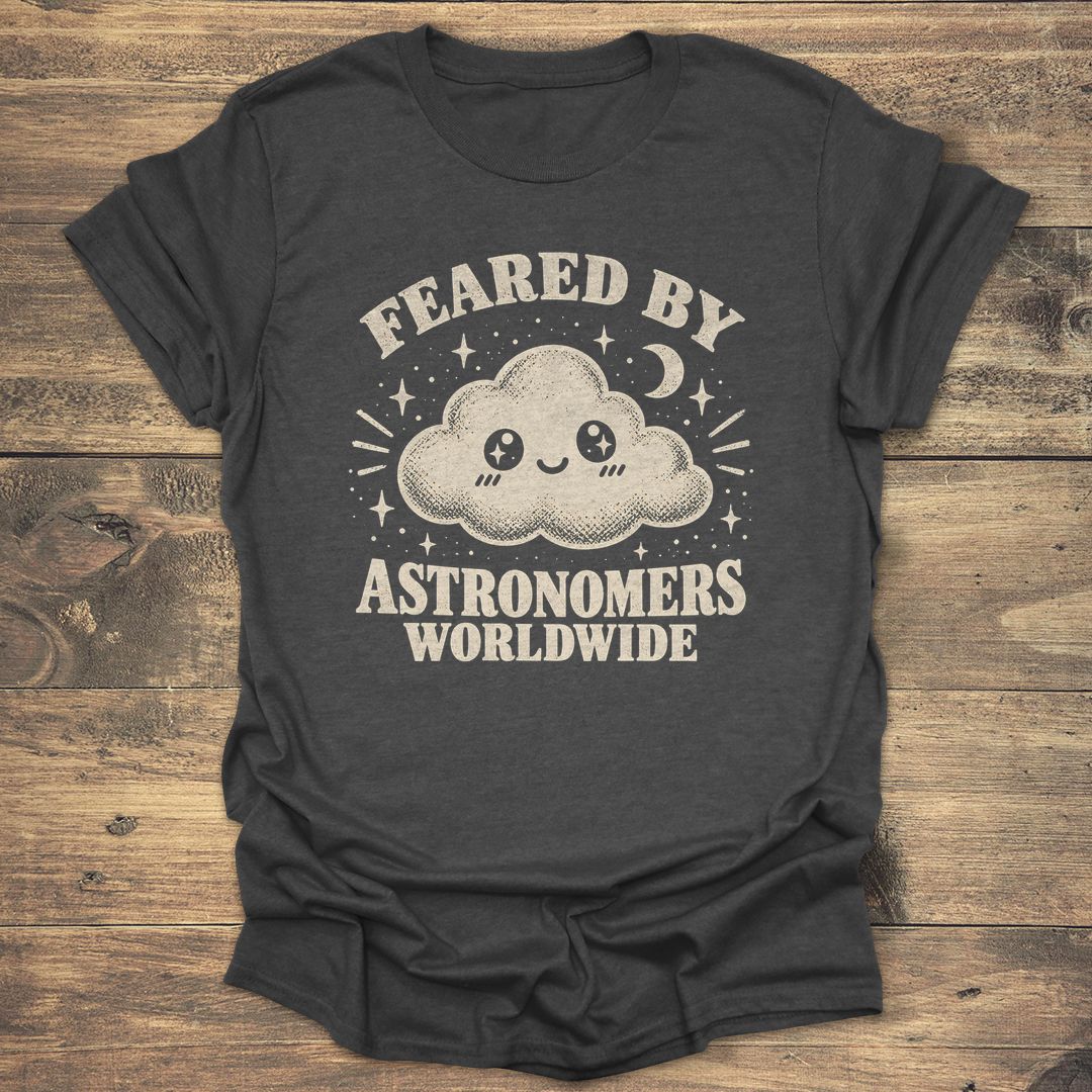 Feared By Astronomers Worldwide - Dark Heather t-shirt