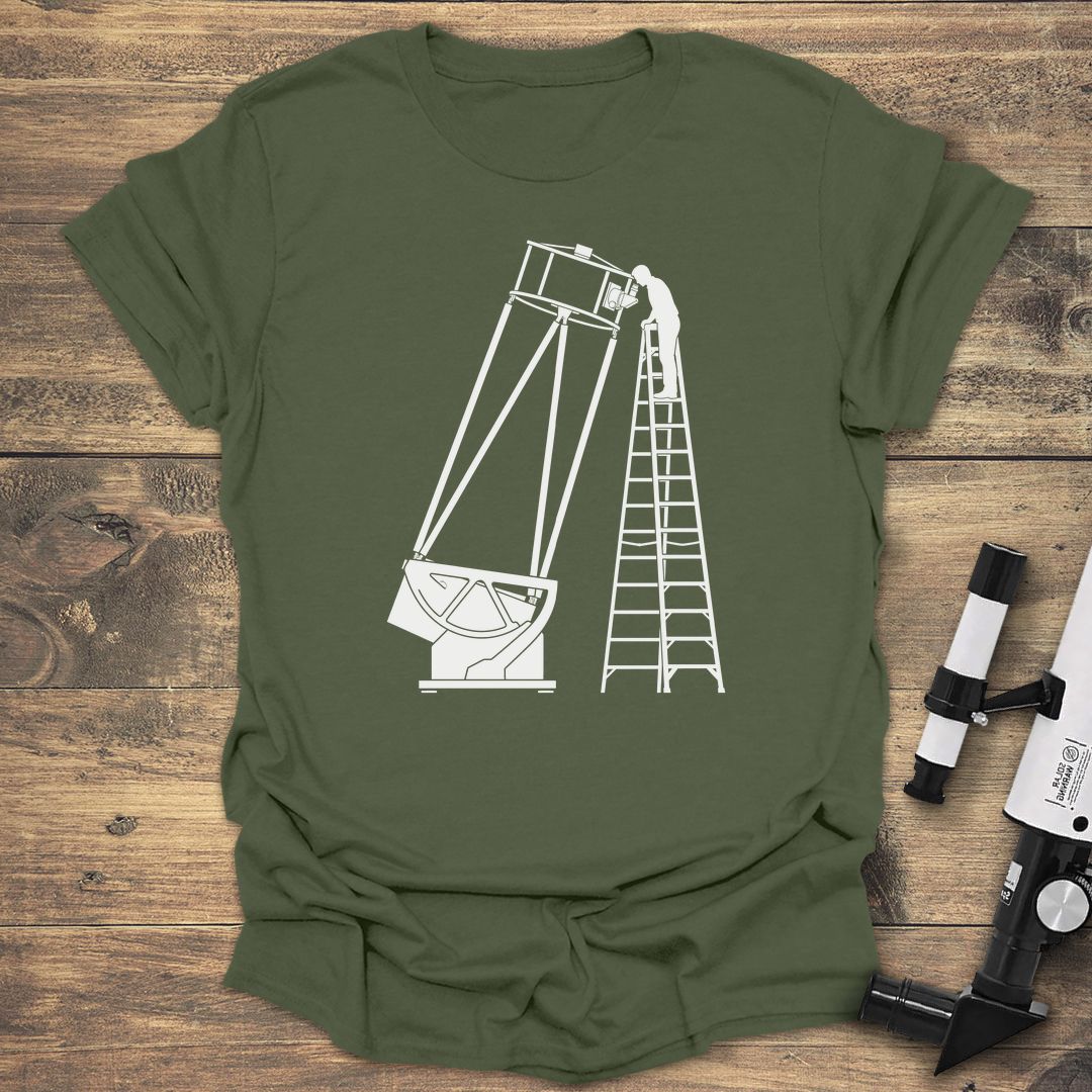 Giant Dobsonian Observer - Military Green t-shirt