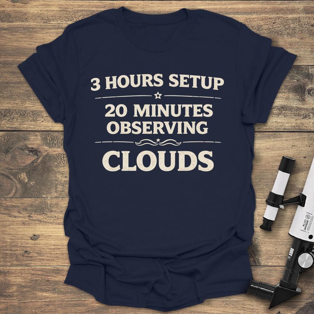 3 Hours Setup - Navy T-Shirt