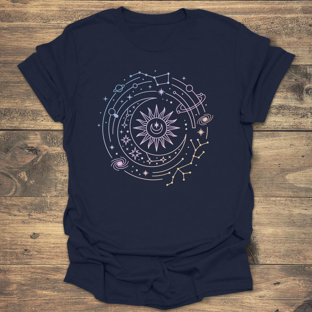 Sunset Gradient - Navy T-Shirt
