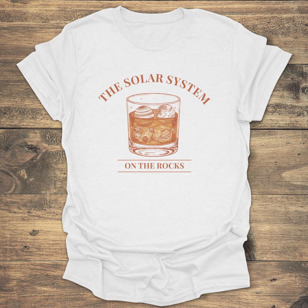 The Solar System On The Rocks - White T-Shirt