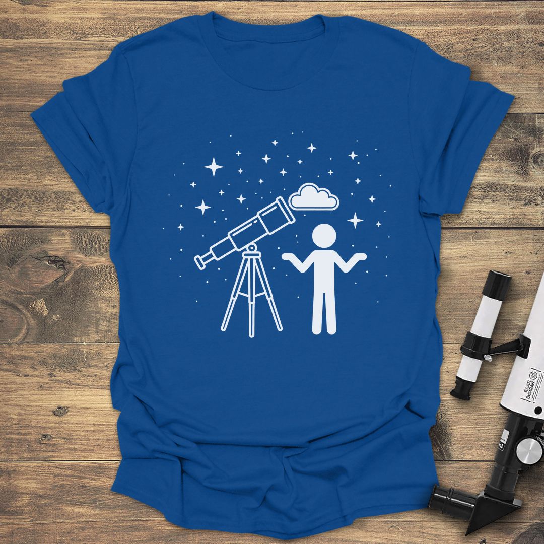 Cloudy Night Shrug - Royal t-shirt