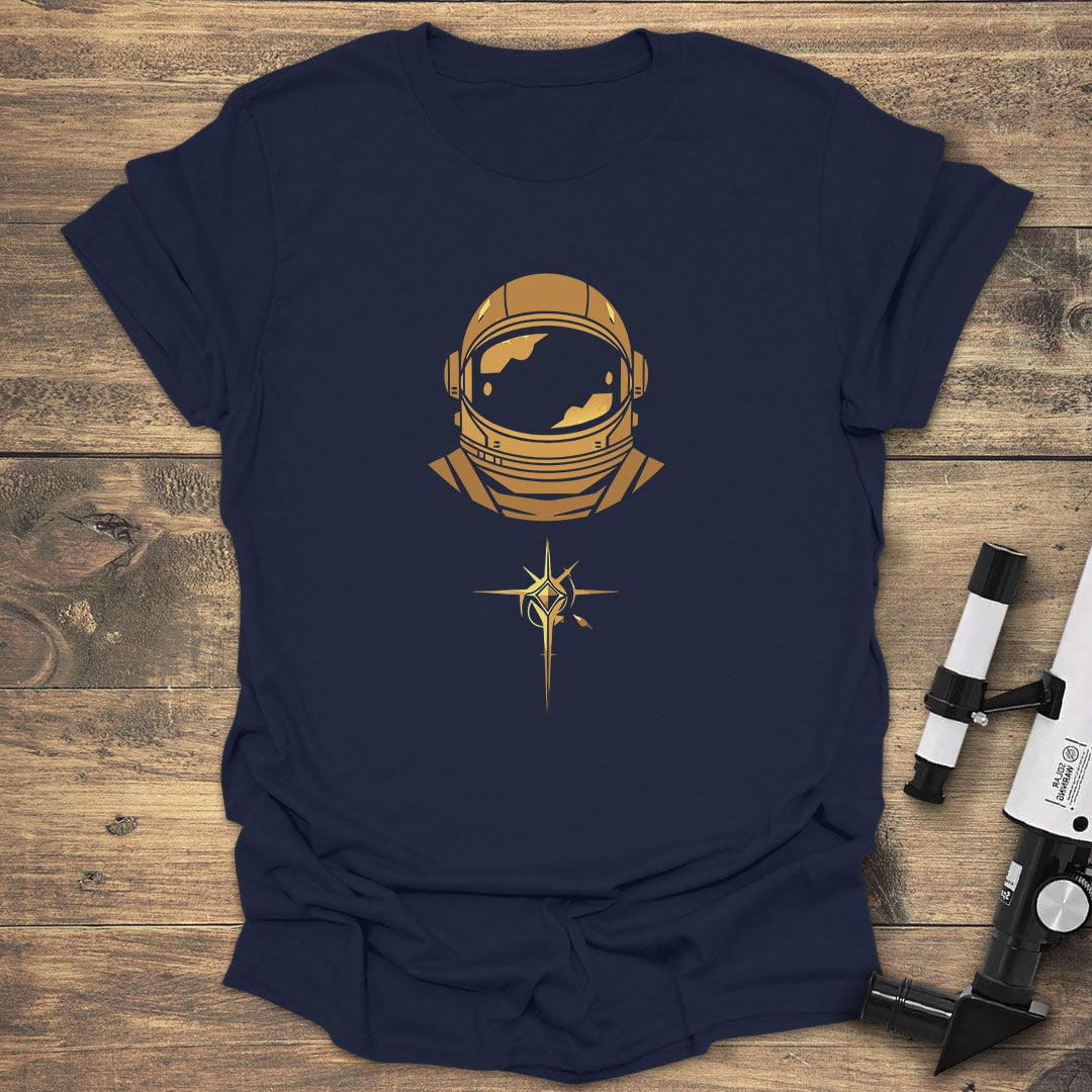 Anstronaut And Star - Navy T-Shirt