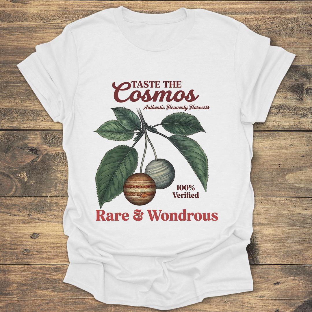 Taste the Cosmos Vintage Botanical - White T-Shirt