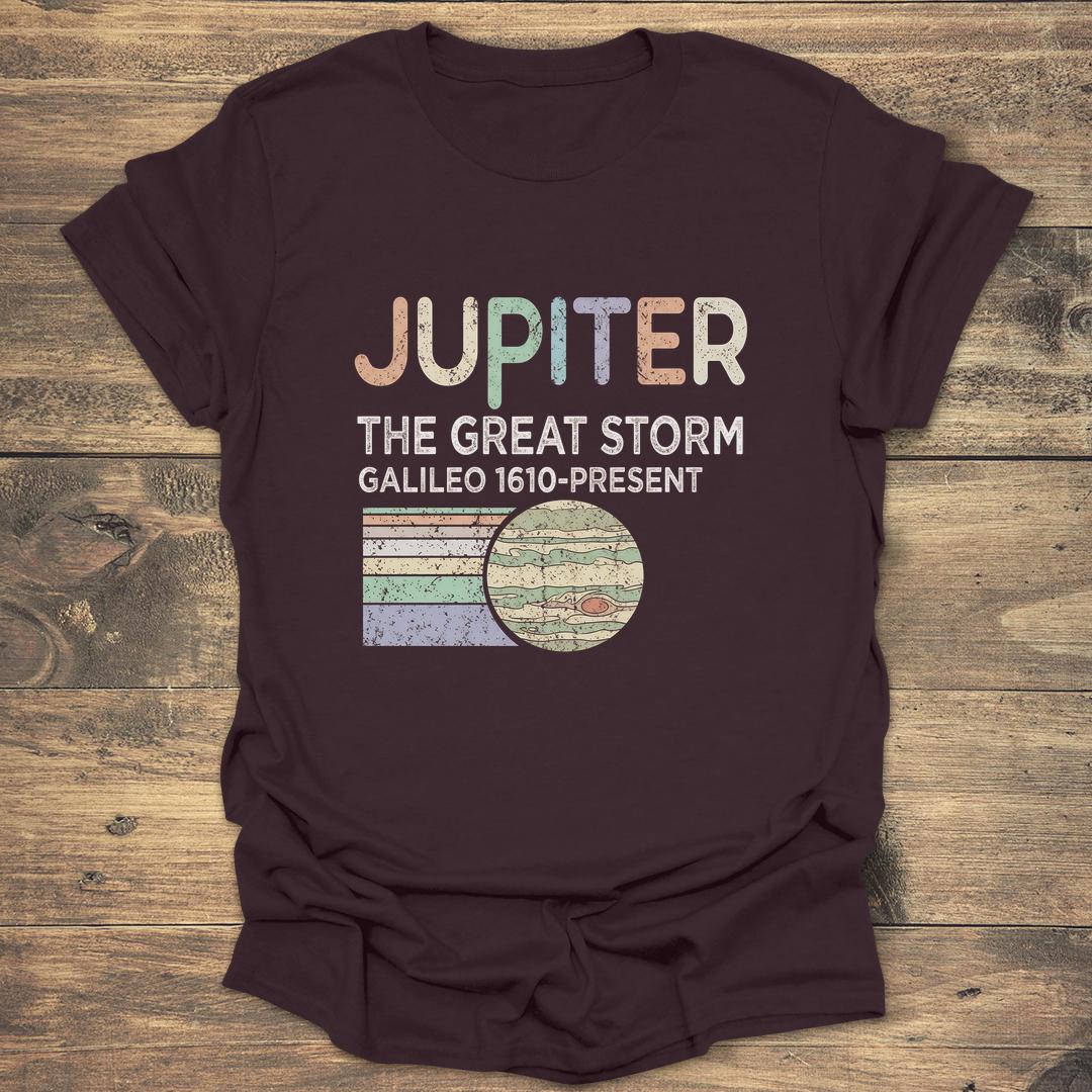 Jupiter The Great Storm - Dark Chocolate T-Shirt