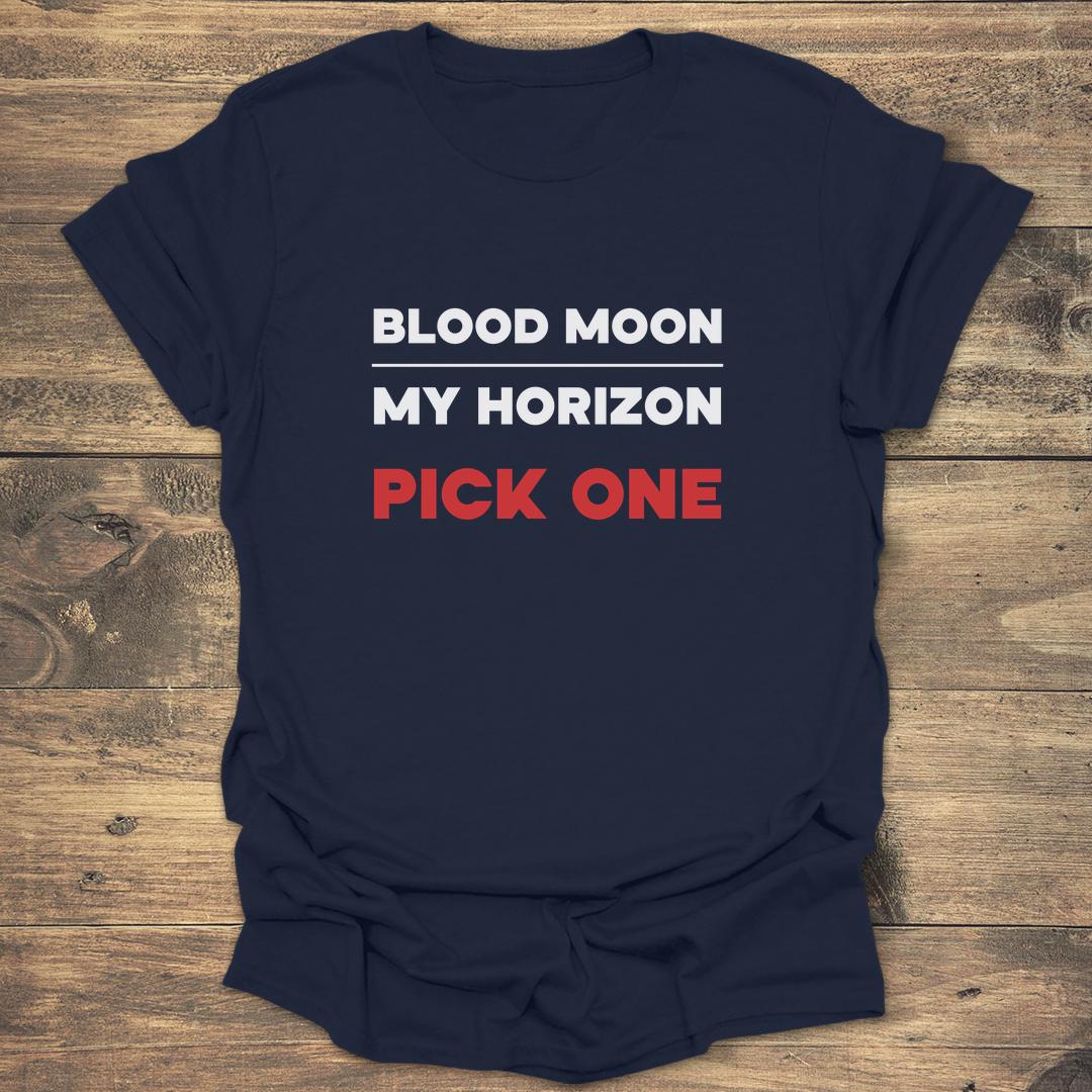 Blood Moon My Horizon - Navy T-Shirt