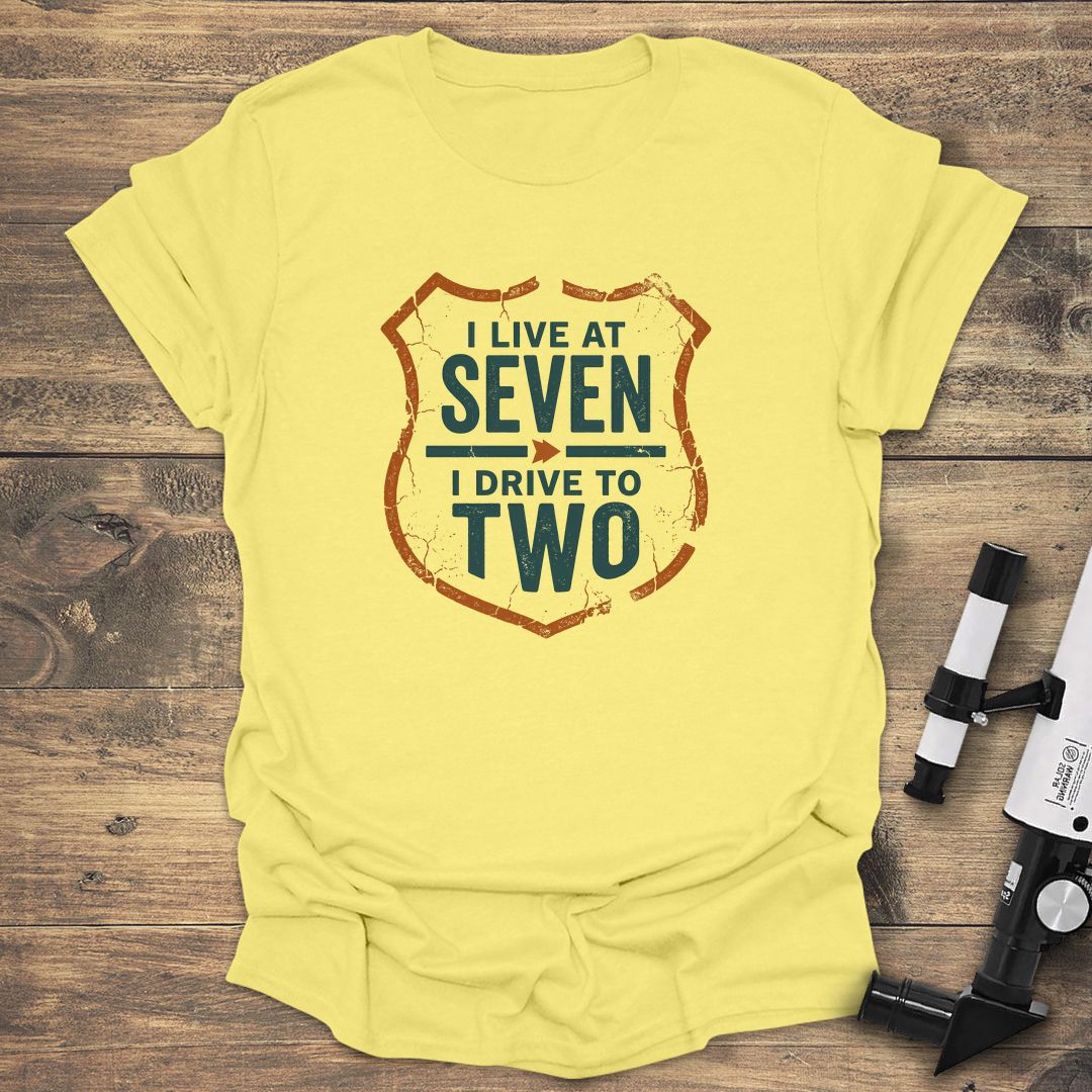 Live At Seven Drive To Bortle Two - Cornsilk t-shirt