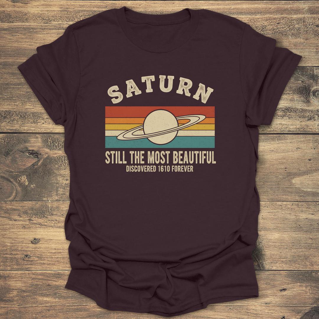 Saturn Still The Most Beautiful - Dark Chocolate T-Shirt